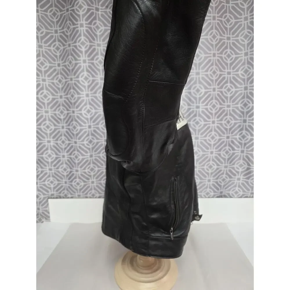 VTG Harley Davidson Womens Black Leather Jacket 2XL